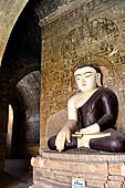 Bagan Myanmar. Buddha statue of the Thambula Temple. 